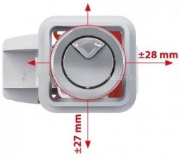 Арматура Alca Plast с двойной кнопкой боковая SA08 1/2&quot; CHROM